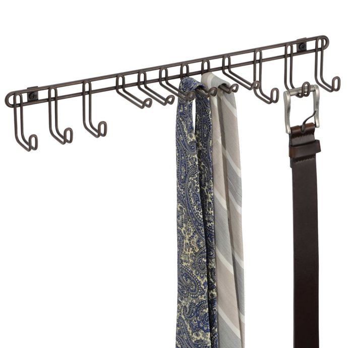 InterDesign® Classico 12Hook WallMount Tie/Belt Rack Bed Bath and