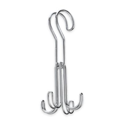 Interdesign Classico Steel 4 Hook Rod Hook In Chrome Bed Bath