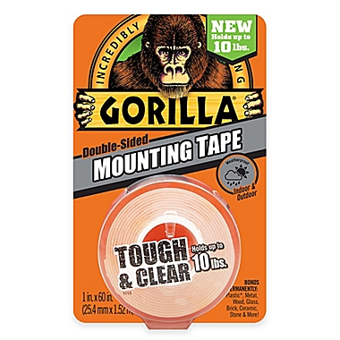 Gorilla Glue&trade; Clear Mounting Tape. View a larger version of this product image.