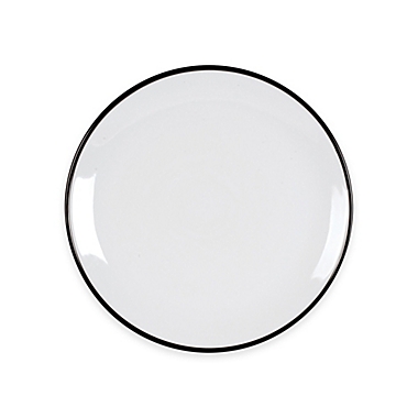 Everyday White&reg;  by Fitz and Floyd&reg; Black Rim Dinner Plate. View a larger version of this product image.