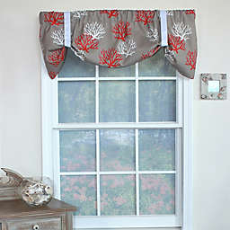 RL Fisher Cotton Deep Sea Tie-Up Window Valance in Taupe