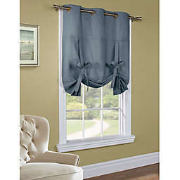 63-Inch Room-Darkening Grommet Top Tie-Up Window Curtain Panel