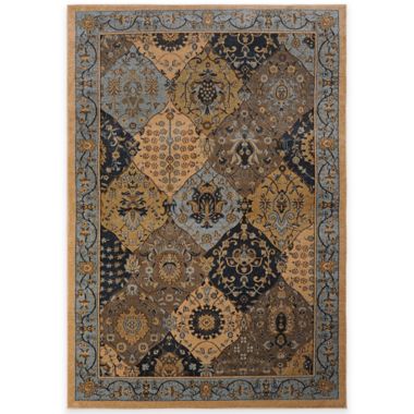 Antique Heat Set Rug in Blue | Bed Bath & Beyond