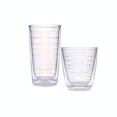 white tumbler glasses