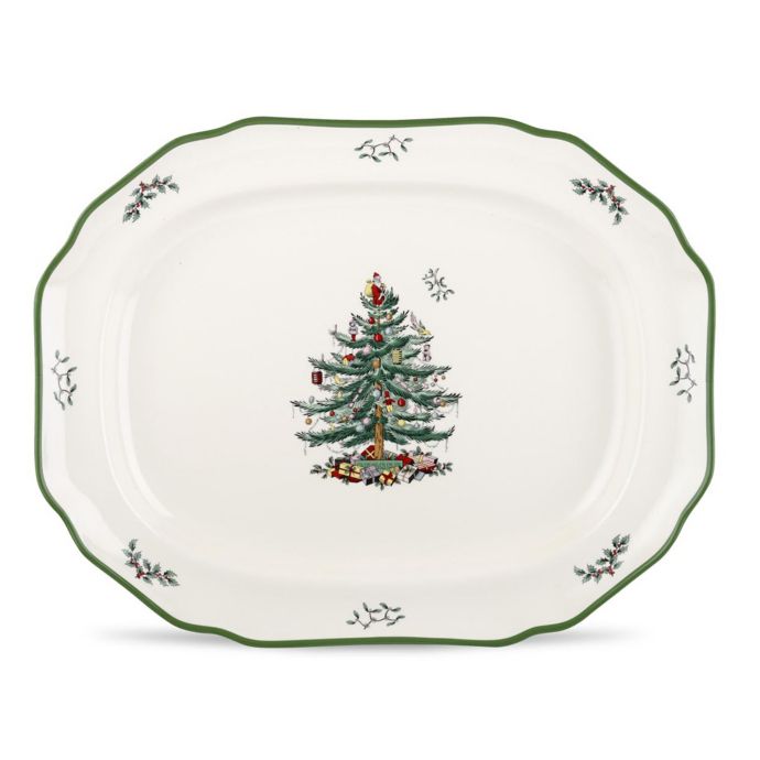 Spode® Christmas Tree 19Inch Sculpted Platter Bed Bath & Beyond