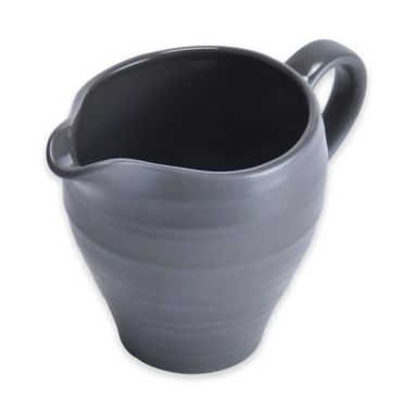 Mikasa&reg; Swirl Creamer in Graphite. View a larger version of this product image.