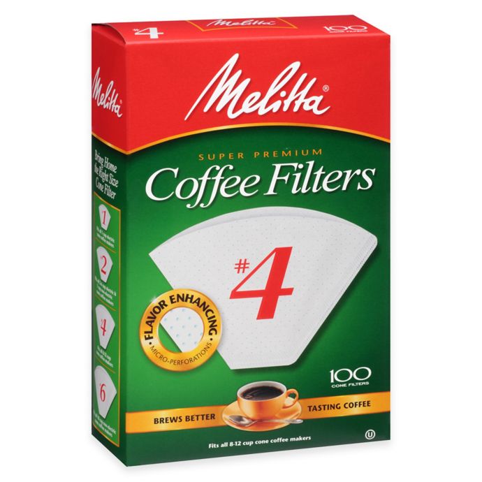 Melitta® 100Count No. 4 Coffee Filters Bed Bath & Beyond