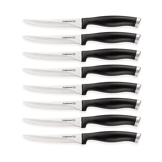 Alternate image 1 for Calphalon® Contemporary Semi-Serrated 8-Piece Steak Knife Set