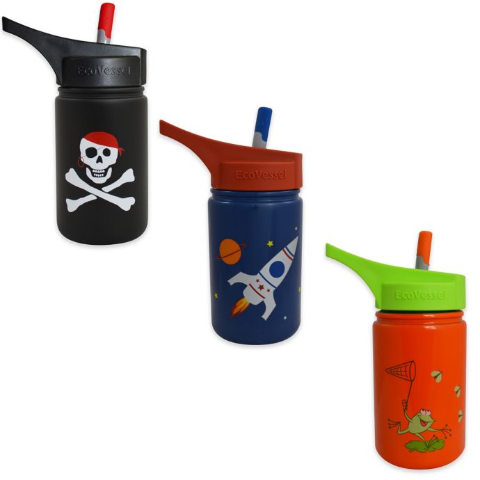 Eco Vessel® SCOUT 13 oz. Stainless Steel Straw Top Water Bottle Bed