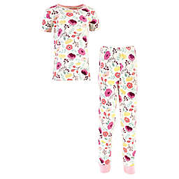 Touched by Nature Size 8Y 2-Piece Botanicals Organic Cotton Pajama Set