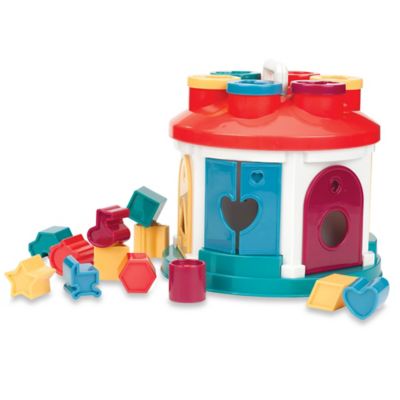 shape sorter house with keys