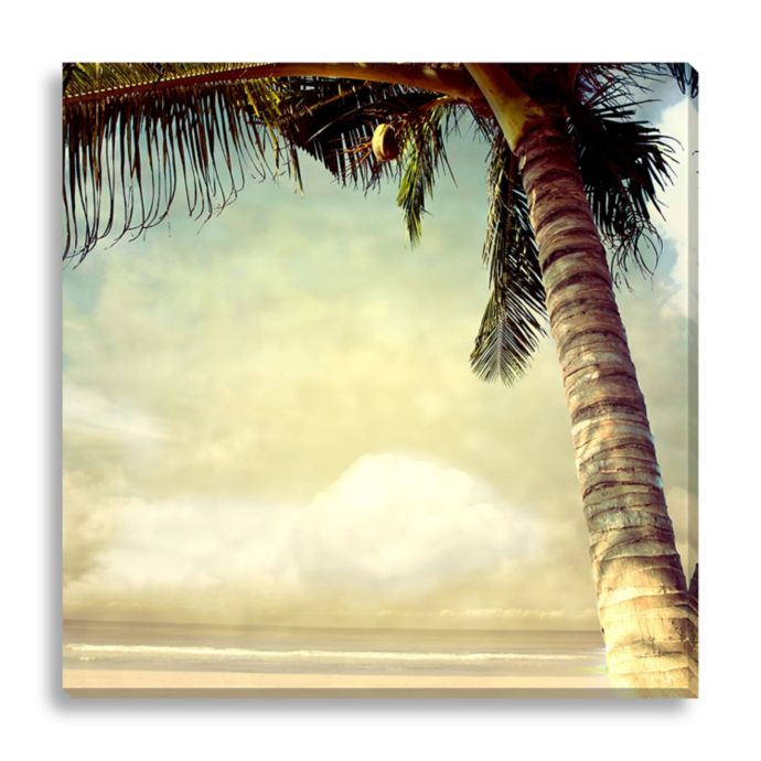 Vintage Palm Tree I Extra-Large Canvas Wall Art | Bed Bath & Beyond