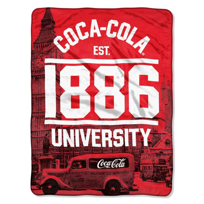 Coca-Cola "London Coke 1886" Micro-Raschel Throw | Bed ...