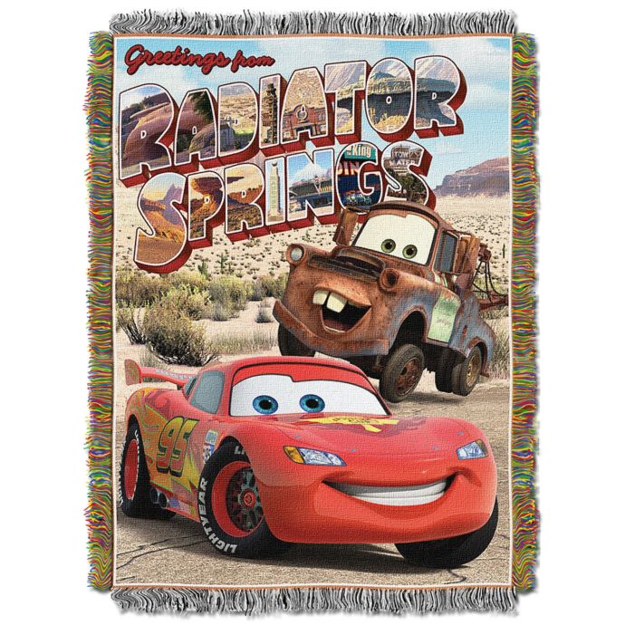 Disney® Pixar Cars "Greetings From Radiator Springs" Tapestry Throw