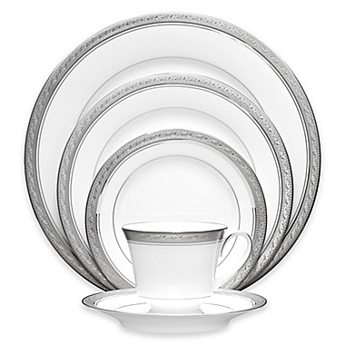 Noritake&reg; Crestwood Platinum Dinnerware Collection. View a larger version of this product image.