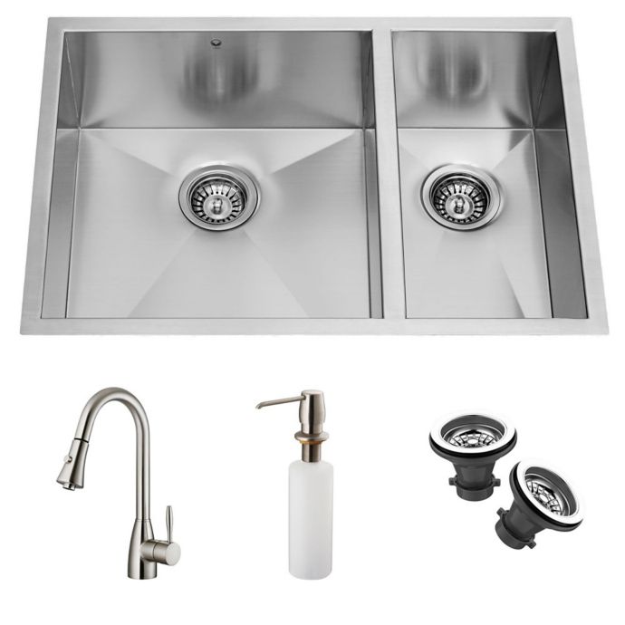 Vigo 5 Piece Vg15026 22 3 Inch X 33 Inch Undermount Stainless