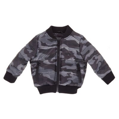 Urban Republic Size Quilted Puffer Bomber Jacket in Camo