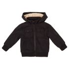 Alternate image 1 for Urban Republic Size 2T Wool Jacket with Shepherd Hood in Black