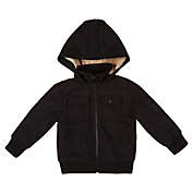 Urban Republic Size 6-9M Wool Jacket with Shepherd Hood in Black