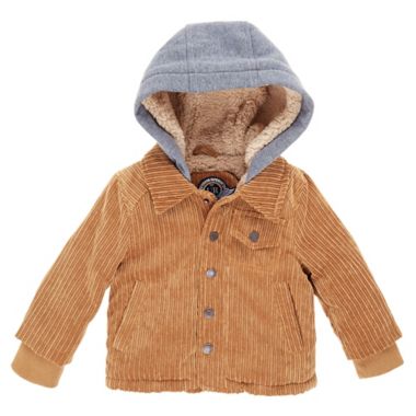 Urban Republic Size 3-6M Hooded Corduroy Jacket in Rust. View a larger version of this product image.