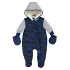 Alternate image 0 for Urban Republic Size 3M Nylon 2Fer Puffer Pram in Navy Camo