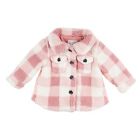 Alternate image 0 for Urban Republic Size 3-6M Faux Sherpa Shirt Jacket in Pink Plaid