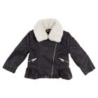 Alternate image 0 for Urban Republic Size 6-9M Peplum Faux Fur Moto Jacket in Black