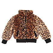 Urban Republic Cheetah Print Faux Fur Bomber Jacket