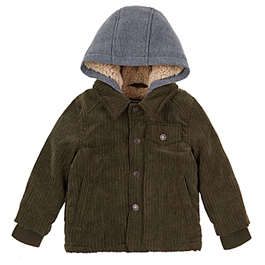 Urban Republic Size 18M Hooded Corduroy Jacket in Olive. View a larger version of this product image.