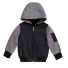 Alternate image 0 for Urban Republic Size 3T Faux Leather Jacket in Black/Grey