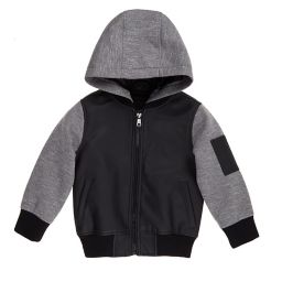 Urban Republic Faux Leather Jacket in Black/Grey