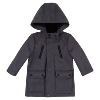 Urban Republic Size 3-6M Softshell Hooded Jacket in Black