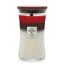 WoodWick&reg; Trilogy Winter Garland Large Hourglass Jar Candle