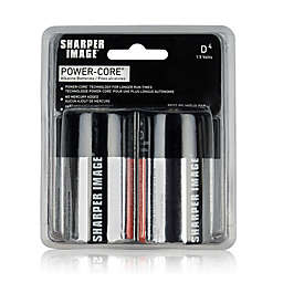 Sharper Image® PowerCore® 4-Pack D Alkaline Batteries