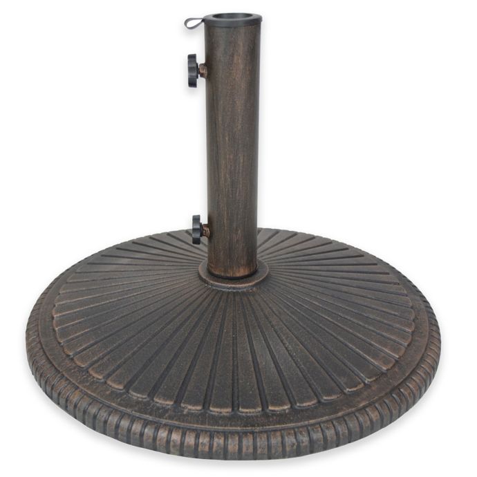 Oakland Living Sunfan Heavy Duty Cast Iron Umbrella Stand ...