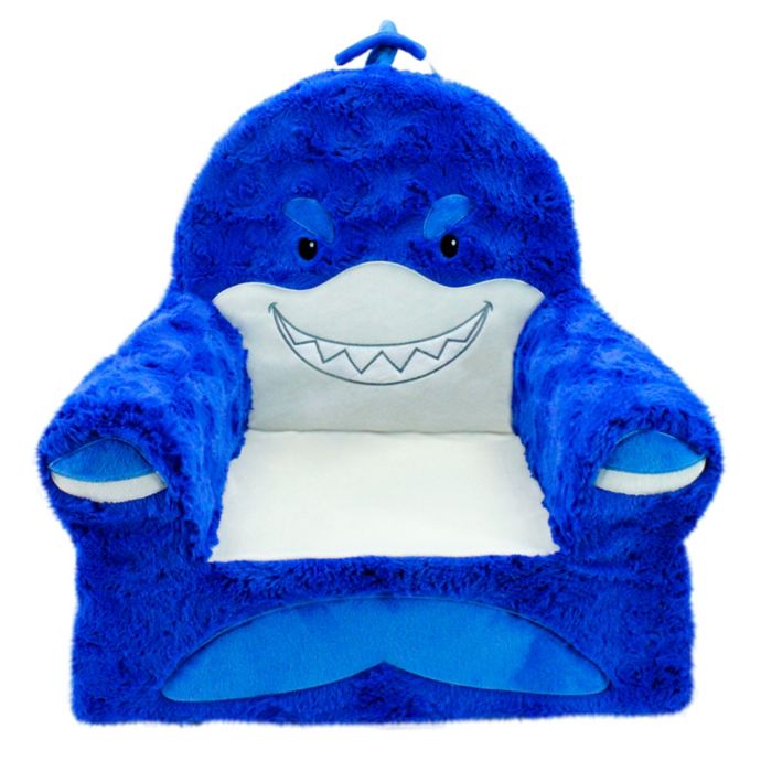 plush shark chair