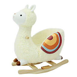 Soft Landing™ Joyrides Llama Sit-In Rocking Toy in Off White