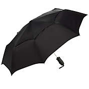 Shedrain&reg; Windjammer Vented Auto Open Compact Umbrella in Black