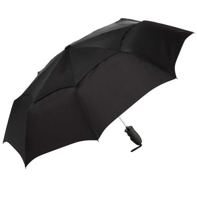 shedrain® windjammer vented auto open compact umbrella in