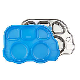 Innobaby Din Din SMART™ Stainless Bus Platter with Sectional Lid in Blue