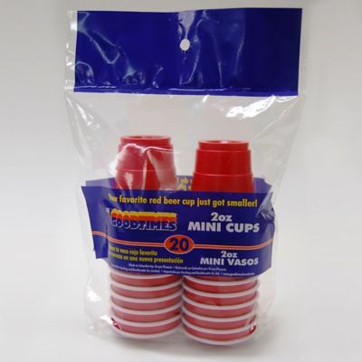 Goodtimes 20-Count 2oz. Mini Party Cups in Red