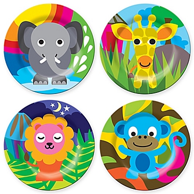 French Bull&reg; Jungle Kids&#39; 4-Piece Plate Set. View a larger version of this product image.
