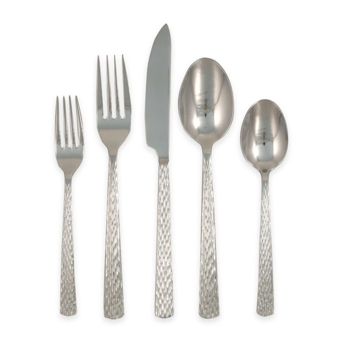 Ginkgo Clifton 20Piece Flatware Set in Stainless Steel Bed Bath and