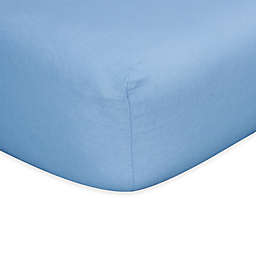 Trend Lab® Flannel Fitted Crib Sheet in Blue