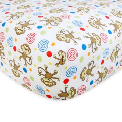 flannel fitted crib sheet