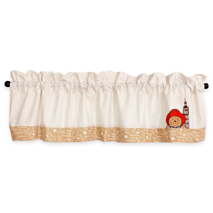 Trend Lab Paddington Bear Straight Rod Pocket Window Valance