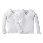 Alternate image 0 for Gerber&reg; Preemie 2-Pack Long Sleeve Side Snap Shirt with Mittens