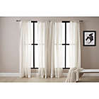 Alternate image 3 for Linden 63-Inch x 52-Inch Rod Pocket Sheer Window Panel in White (Single)