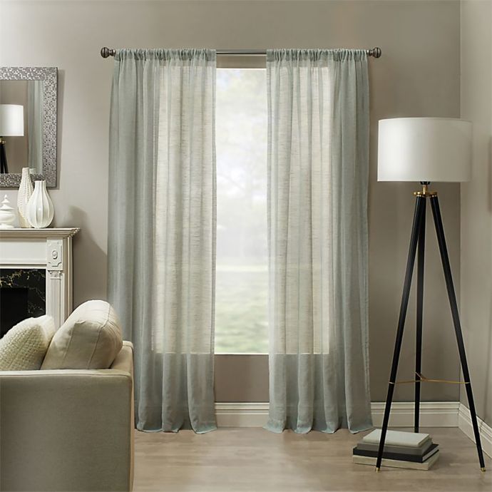 Linden Rod Pocket Sheer Window Panel (Single) Bed Bath and Beyond Canada