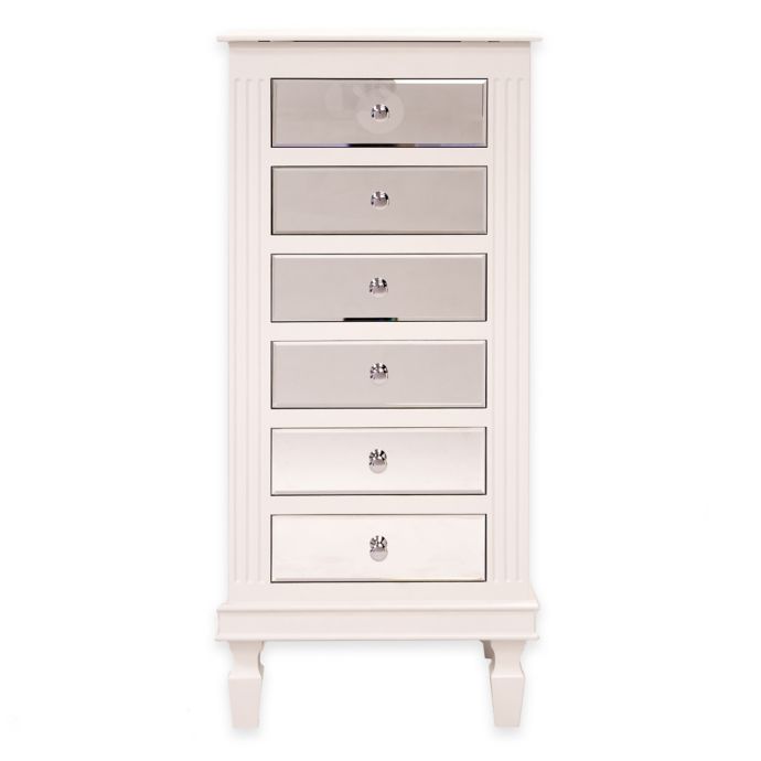 Ava Jewelry Armoire In White Bed Bath Beyond